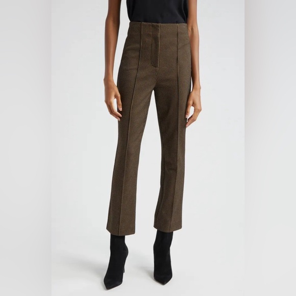 Veronica Beard Kean Houndstooth Check Crop Pants - Picture 4 of 8